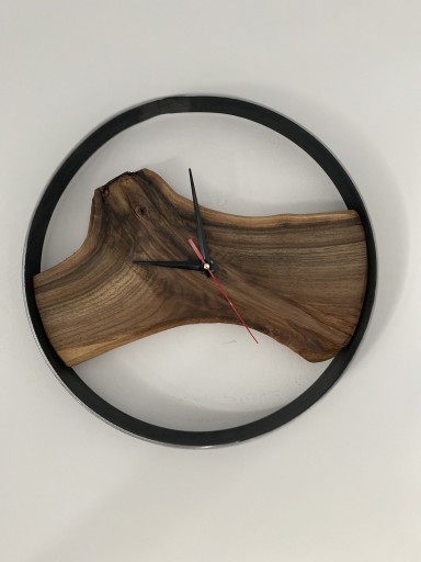 Zdjęcie oferty: Zegar ścienny drewniany, Zegar modern 34cm.