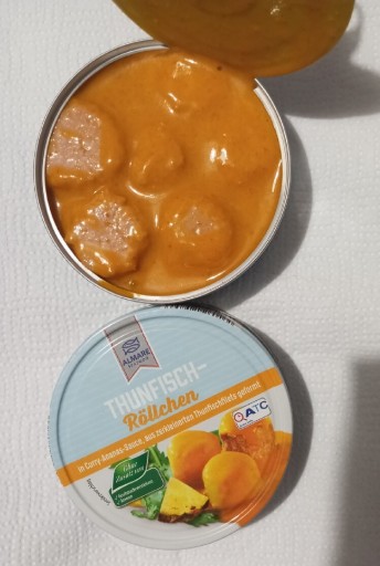 Zdjęcie oferty: Tuńczyk klopsiki w sosie curry DE