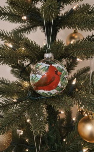 Zdjęcie oferty: Bombki choinkowe ręcznie malowane szklane przezroczyste 