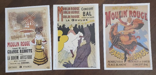 Zdjęcie oferty: Moulin Rouge, plakat x 3, 33 x 23 cm