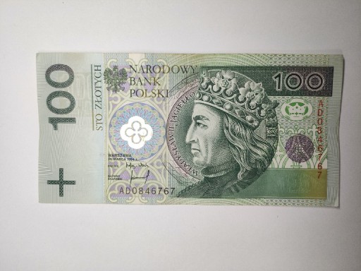 Zdjęcie oferty: Banknot 100 zl 1994 seria AF