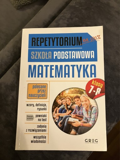 Zdjęcie oferty: Matematyka. Repetytorium. kl. 7-8 Gancarczyk 