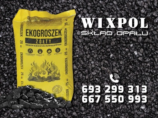 Zdjęcie oferty: WĘGIEL EKOGROSZEK WORKOWANY 25kg