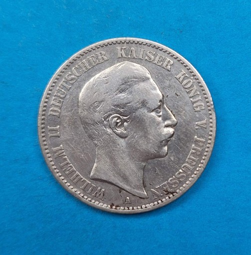 Zdjęcie oferty: Niemcy, Prusy 2 marki 1893, Wilhelm II, Ag 0,900