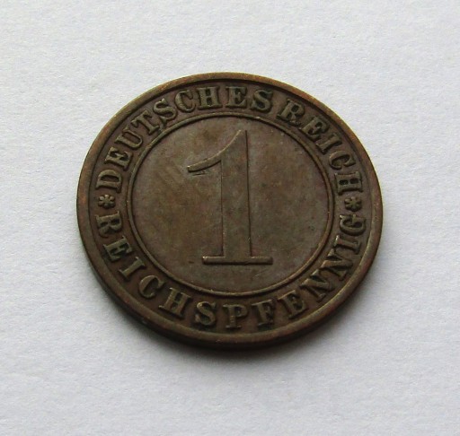 Zdjęcie oferty: 1 reichspfennig 1933A, Republika Weimarska