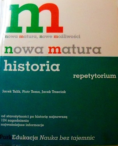 Zdjęcie oferty: Nowa matura - historia  repetytorium