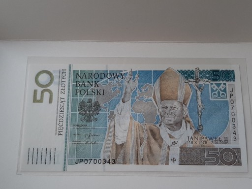 Zdjęcie oferty: Banknoty kolekcjonerskie 50,00 z J.P.II-ciekawe nr