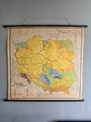 Zdjęcie oferty: Stara Mapa geologiczna Polski 1959