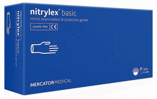 Zdjęcie oferty:  Rękawiczki nitrylowe Nitrylex Basic op.100 szt. L