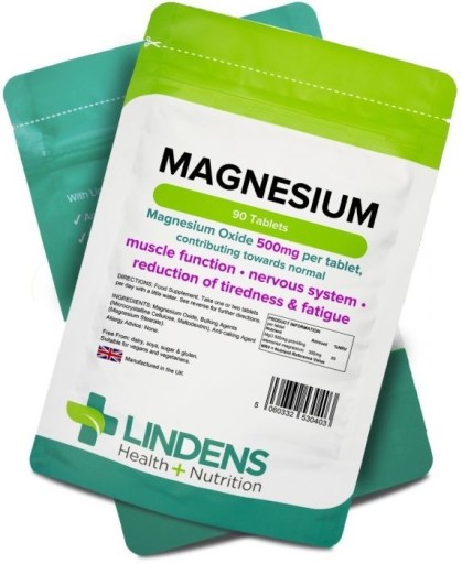 Zdjęcie oferty: Magnez 500 mg, Lindens, 90 tabletek
