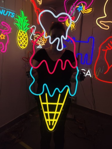 Zdjęcie oferty: Neon Napis LED Reklama Świetlna . Lody / Ice Cream