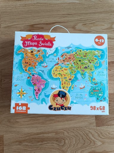 Zdjęcie oferty: Czu.czu. Mapa świata. Puzzle. 