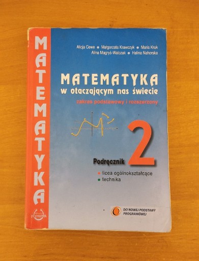 Zdjęcie oferty: Matematyka w otaczającym nas świecie 2 podręcznik