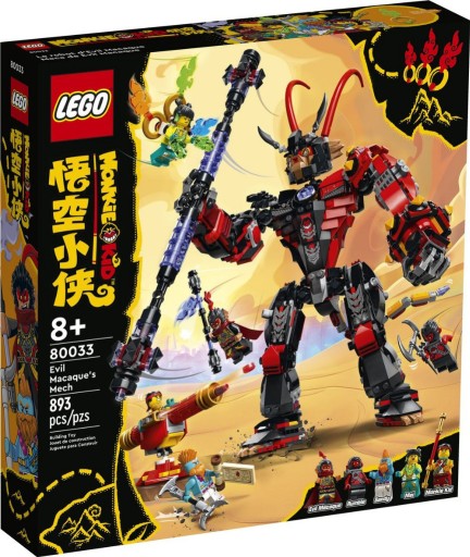 Zdjęcie oferty: #NOWE# LEGO 80033 MONKIE KID MECH EVIL MACAQUE'A