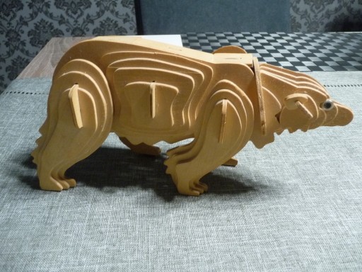 Zdjęcie oferty: Puzzle drewniane 3D niedźwiedź