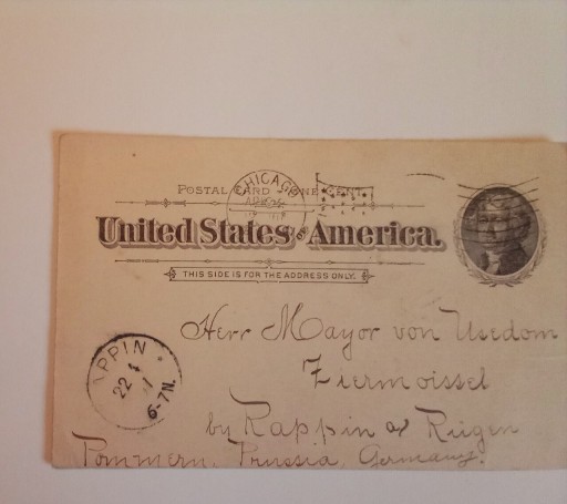 Zdjęcie oferty: Karta pocztowa z 1894 roku 