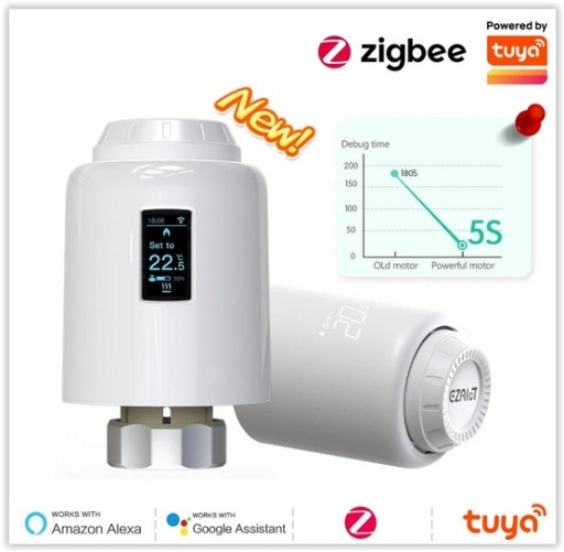 Zdjęcie oferty: GŁOWICA TERMOSTAT TUYA ZIGBEE TRV602 OLED