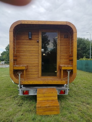 Zdjęcie oferty: Mobilna Sauna ogrodowa kwadro beczka- do wynajęcia