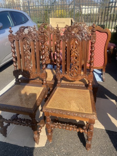 Zdjęcie oferty: Krzesła neorenesansowe z XIX wieku