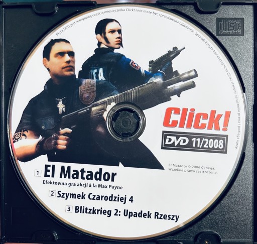 Zdjęcie oferty: Gry PC Click 2008: El Matador, Szymek Czarodziej 4