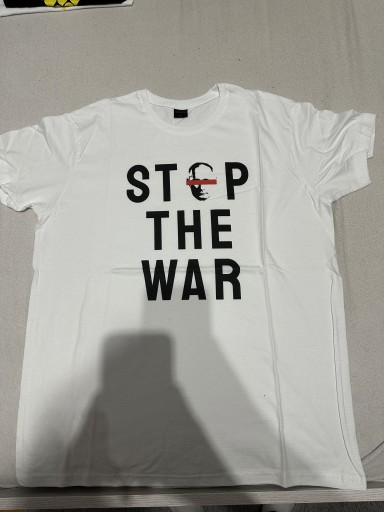 Zdjęcie oferty: Koszulka biała  Stop The War XL