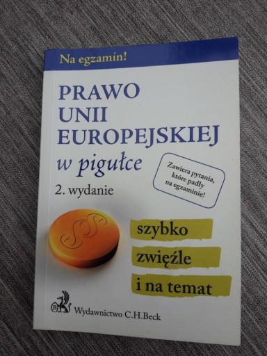 Zdjęcie oferty: Prawo unii europejskiej 