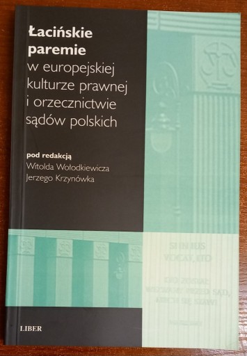 Zdjęcie oferty: Łacińskie paremie - Wołodkiewicz, Krzynówek