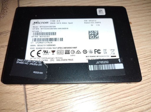 Zdjęcie oferty: SSD Micron 256GB SATA