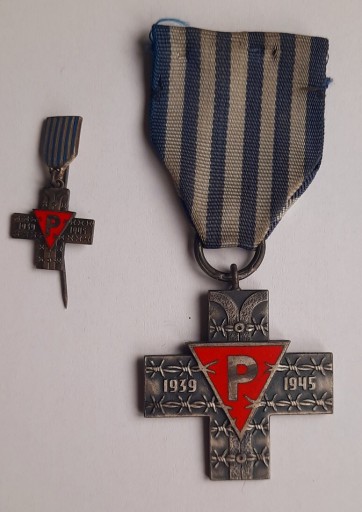 Zdjęcie oferty: Krzyż Oświęcimski + wpinka - Odznaczenie Państwowe