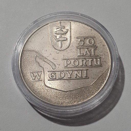 Zdjęcie oferty: 10 złotych 1972 50 Lat Portu w kapslu Real foto 