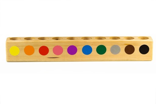 Zdjęcie oferty: Sorter na kredki Montessori 10 kolorów 