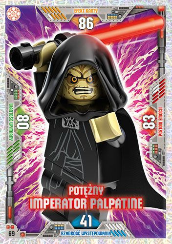 Zdjęcie oferty: Karta LEGO STAR WARS Nr 69 S2 Imperator Palpatine