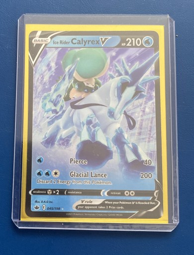 Zdjęcie oferty: Pokemon Ice Rider Calyrex mint(koszulka+toploader)