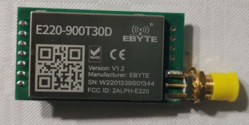 Zdjęcie oferty: E220-900T30D + TX868 Moduł Wireless LoRa+antena