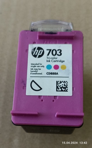 Zdjęcie oferty: HP 703 KOLOR CD888A+BLACK CD887  pusty oryginał