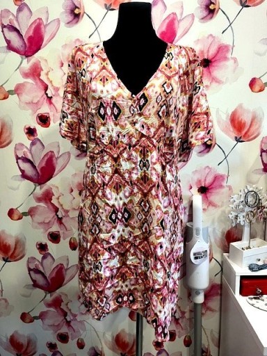 Zdjęcie oferty: papaya sukienka modny wzór viscoza nowa roz.44