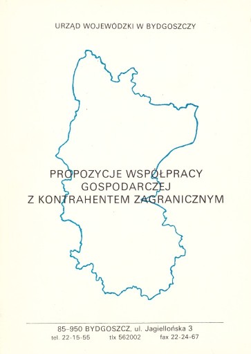 Zdjęcie oferty: Historia Bydgoszczy Oferta współpracy wojew. 1990