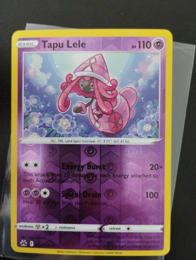 Zdjęcie oferty: Crown Zenith - Tapu Lele rare Reverse Holo