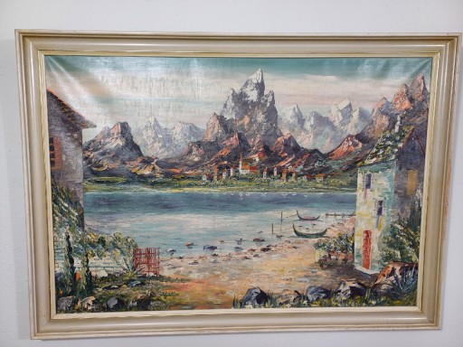 Zdjęcie oferty: Stary obraz na płótnie sygnowany Bech