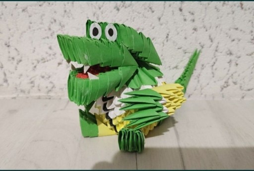 Zdjęcie oferty: Krokodyl origami modułowe 3d 