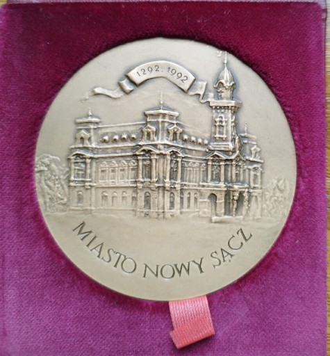 Zdjęcie oferty: Medal okolicznościowy  Nowy Sącz 1292-1992