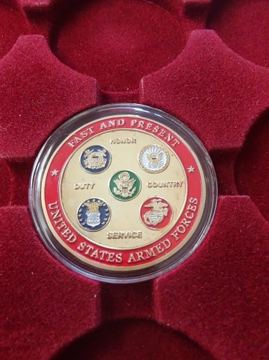 Zdjęcie oferty: Medal Thank You for Serving - kolor. dwustronnie