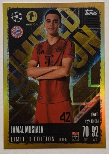 Zdjęcie oferty: Match Attax 2024-2025 JAMAL MUSIALA  nr. LE FE5.   1 ST.LIMITED EDITION 