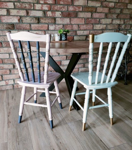 Zdjęcie oferty: Krzesła patyczaki po stylizacji 
