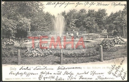 Zdjęcie oferty: SŁUPSK Stolp Blucherplatz Anlagen 1903 