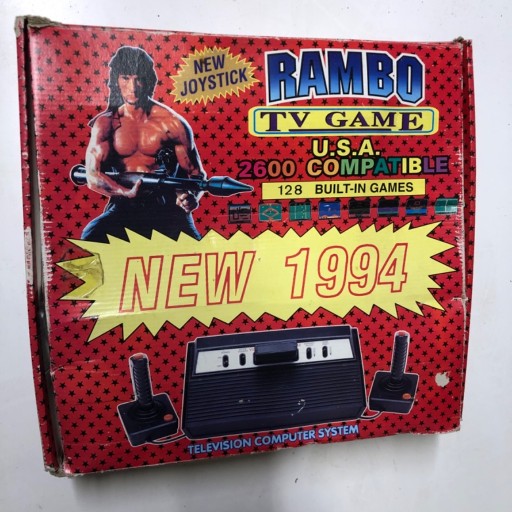 Zdjęcie oferty: Konsola Rambo 1994 Atari 2600 pełen komplet!!