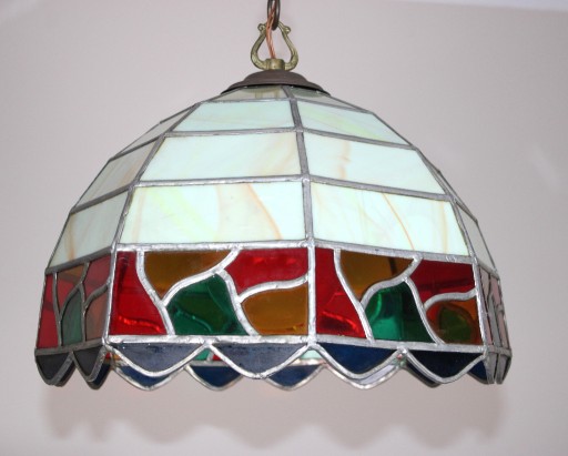 Zdjęcie oferty: Stara lampa wisząca witrażowa styl Tiffany