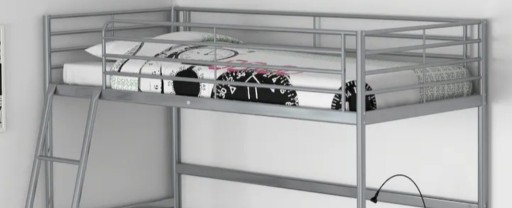 Zdjęcie oferty: Łóżko metalowe antresola 90×200, Ikea