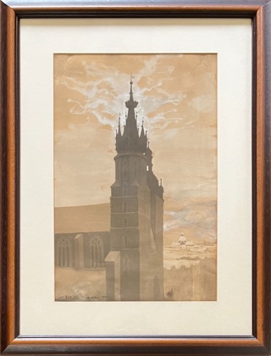 Zdjęcie oferty: Obraz Stanisław Fabijański - Wieże Kościoła