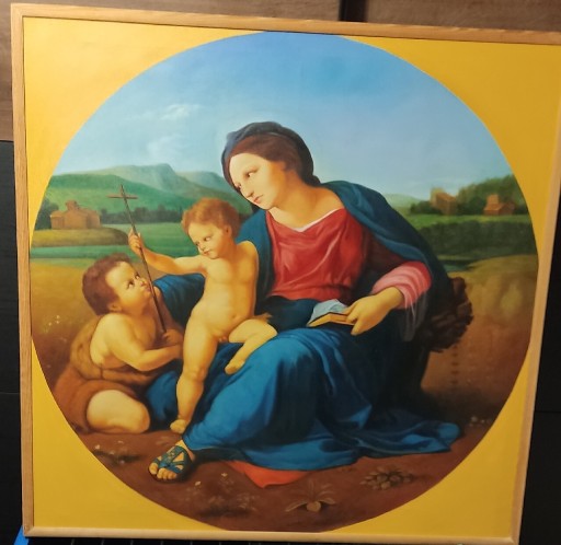 Zdjęcie oferty: Obraz olejny na płótnie temat  Alba Madonna 